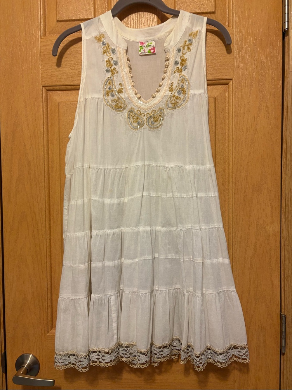 Free People Sleeveless V-Neck Summer Dress size XS